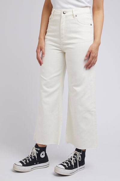 Charlie High Rise Wide Leg Jean - Vintage White