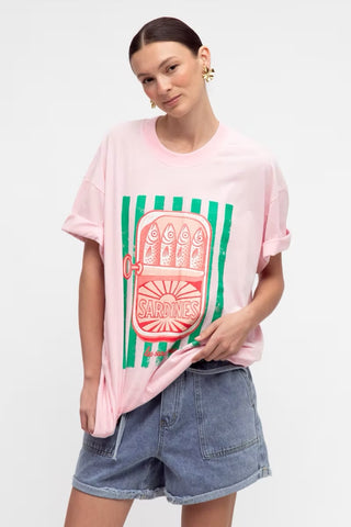 Les Sardines Tee - Pink