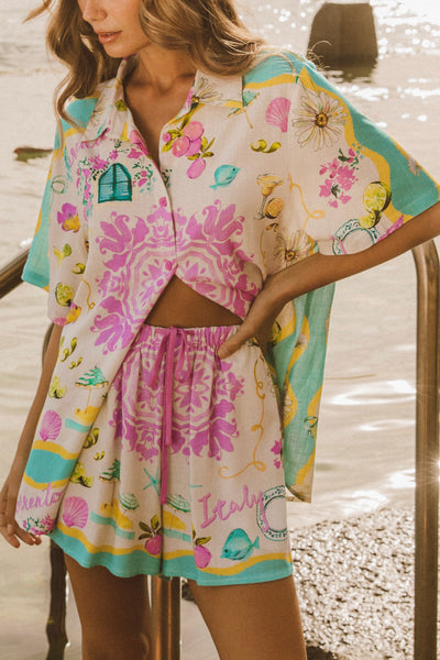 Sorrento Short Set - Print
