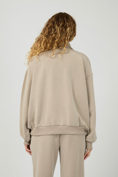 Luxe Active 1/4 Zip - Stone