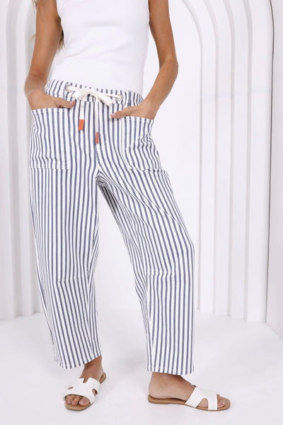 Carter Barrel Jean - Navy