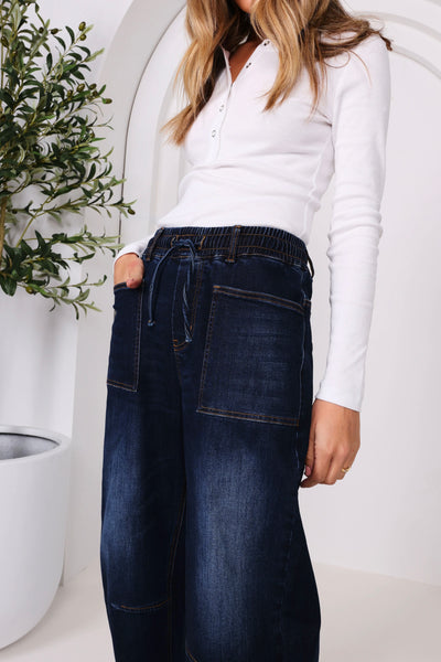 Leo Barrel Jeans - Ink