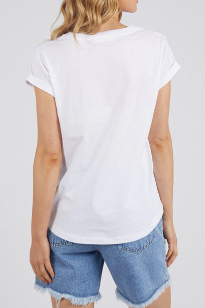 Manly Vee Tee - White