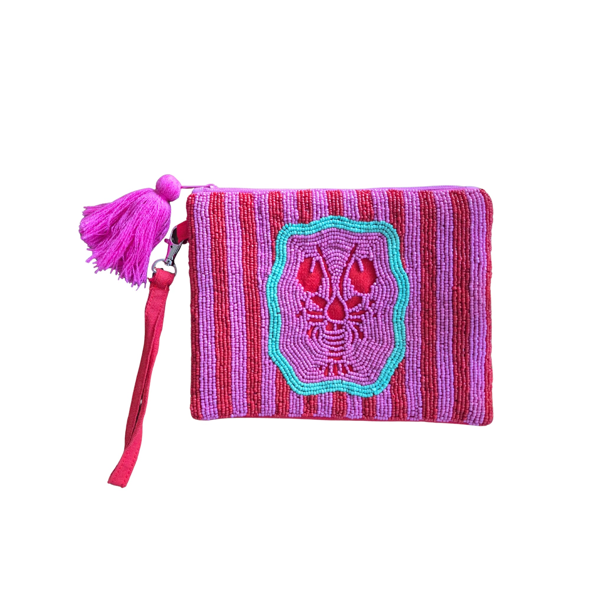 ~ Zoda Beaded Purse - Lobster