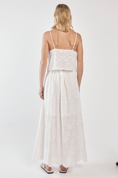 Ani Full Skirt - White