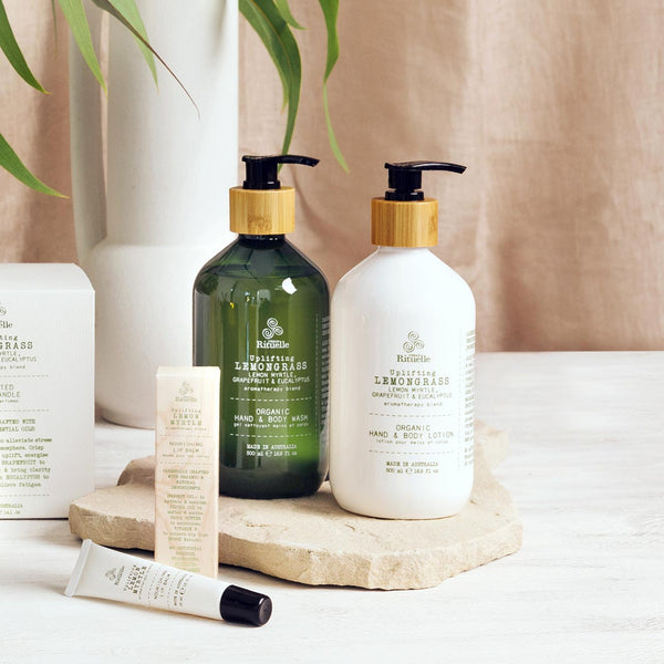 ~ Urban Rituelle Flourish Organics Hand & Body Lotion - Lemongrass, Lemon Myrtle, Grapefruit & Eucalyptus