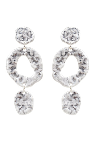 ~ eb & ive Paarl Circle Earring - Silver