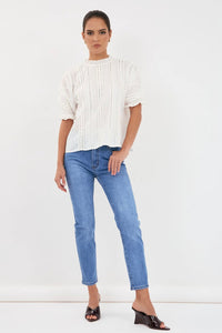 Lizzie Slim Leg Jean - Mid Wash
