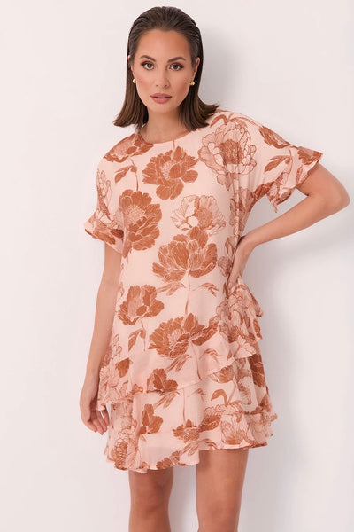 Alana Floral Short Dress - Floral