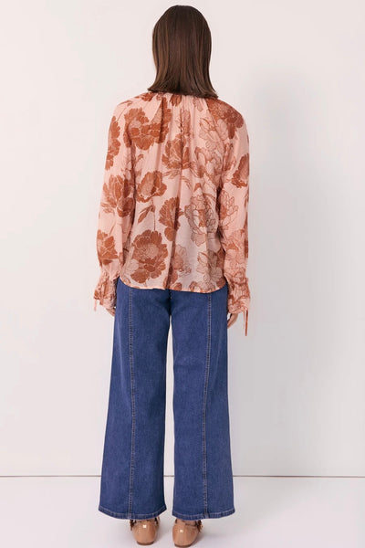 Freya Floral Long Sleeve Top - Floral