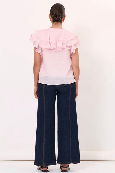 Micky Frill Top - Pink