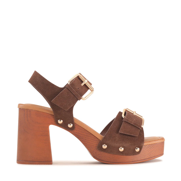 ~~~ LOS CABOS Anastasia Heel - Chestnut Suede