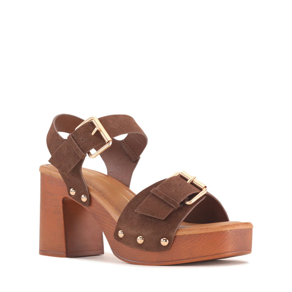 ~~~ LOS CABOS Anastasia Heel - Chestnut Suede