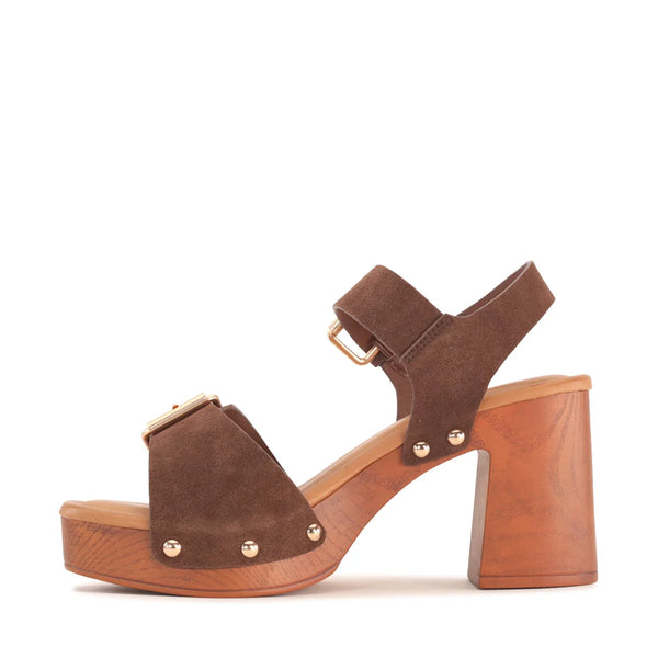 ~~~ LOS CABOS Anastasia Heel - Chestnut Suede