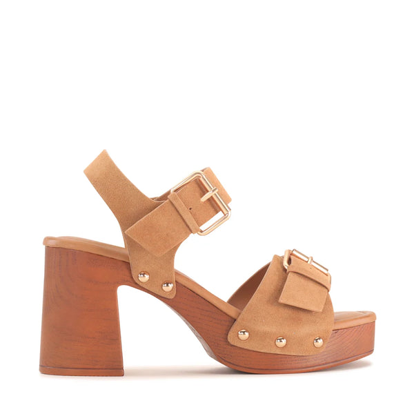 ~~~ LOS CABOS Anastasia Heel - Pecan Suede