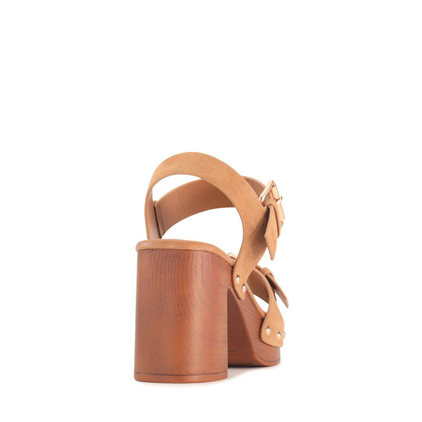 ~~~ LOS CABOS Anastasia Heel - Pecan Suede