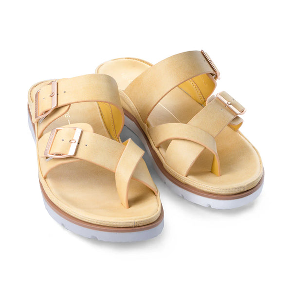 ~ LOS CABOS Ashi Double Strap Slide - Sunset