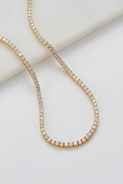 ~ Zafino Dani Tennis Necklace - Gold