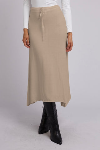 Eve Knit Skirt - Oatmeal