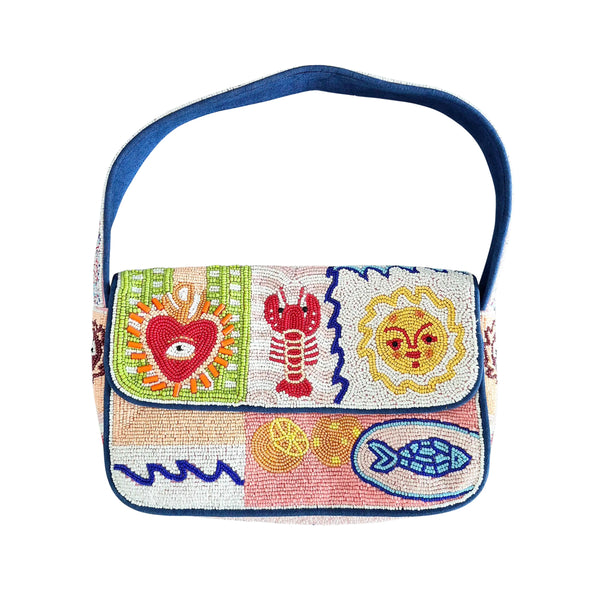 ~ Zoda Beaded Bag - Seaside Vibes