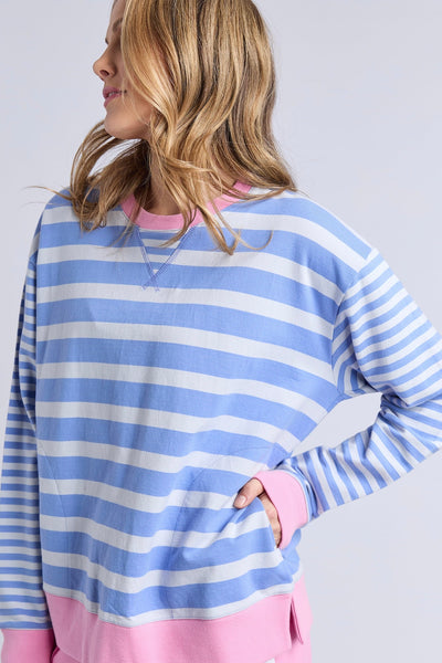 All Sorts Crew - Cornflower Stripe