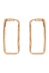 ~ eb & ive Est Earring - Gold Rectangle