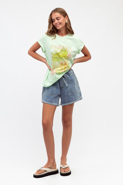 Ipanema Graphic Tee - Matcha