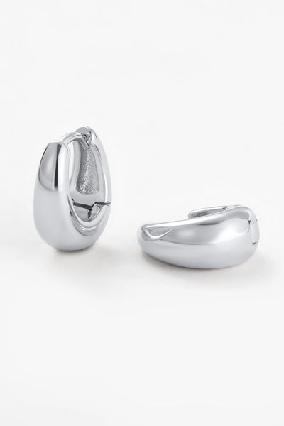 ~ Zafino Steph Hoop Medium - Silver