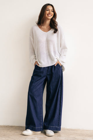 Adelaide Slouch Knit - White