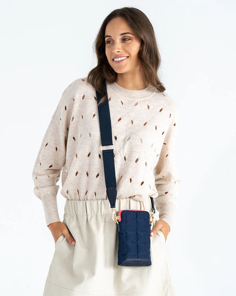 ~ ELMS+KING Baker Phone Bag - French Navy