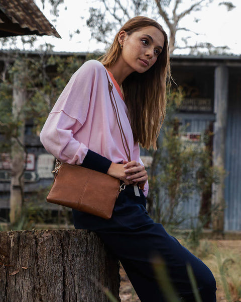 ~ ELMS+KING Bowery Wallet - Tan Pebble