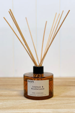 ~~ Drift Trading Co. Reed Diffuser - Leather & Sandalwood