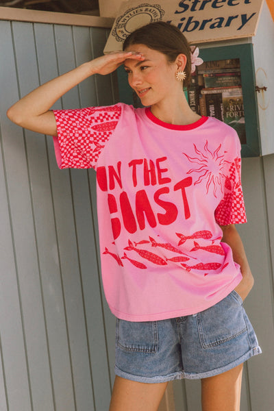 On The Coast Tee - Pink