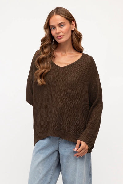 Aarna Slouch Knit - Chocolate