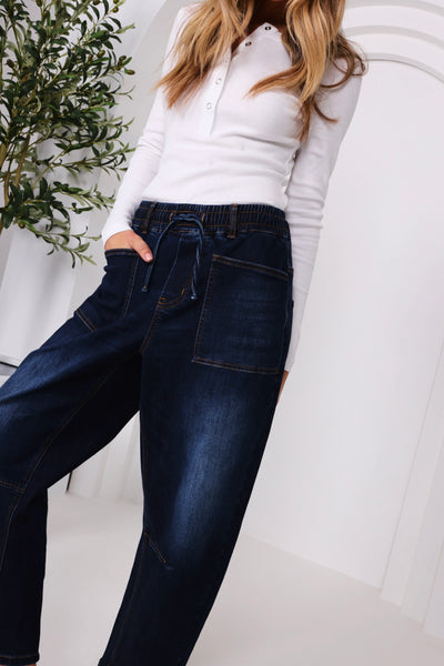 Leo Barrel Jeans - Ink
