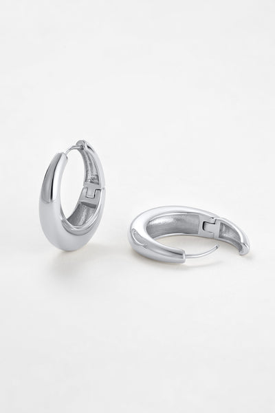~ Zafino Cleo Hoop Large - Silver