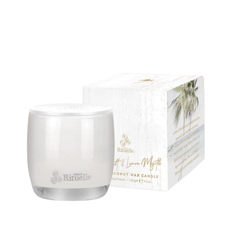 ~ Urban Rituelle Summer Holiday Scented Soy Candle - Sea Salt & Lemon Myrtle