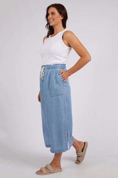 Penny Utility Skirt - Mid Blue Wash