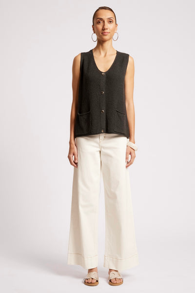Maris Knit Vest - Black