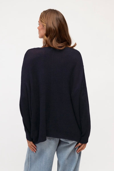 Aarna Slouch Knit - Navy