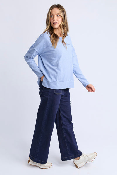 Jayne Throw On Top - Light Blue