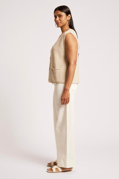 Maris Knit Vest - Tusk