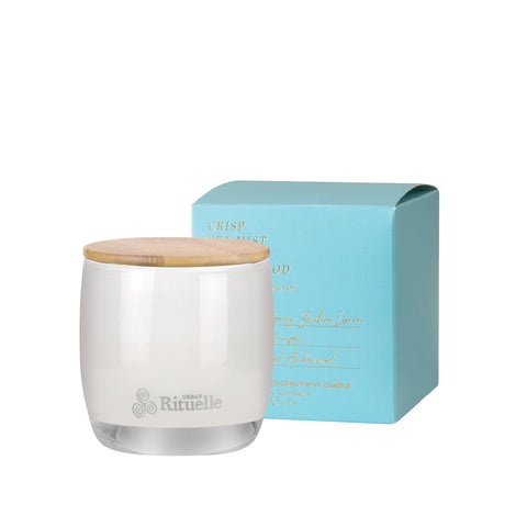 ~ Urban Rituelle Apotheca Scented Soy Candle - Crisp Sea Mist, Juniper & Amberwood