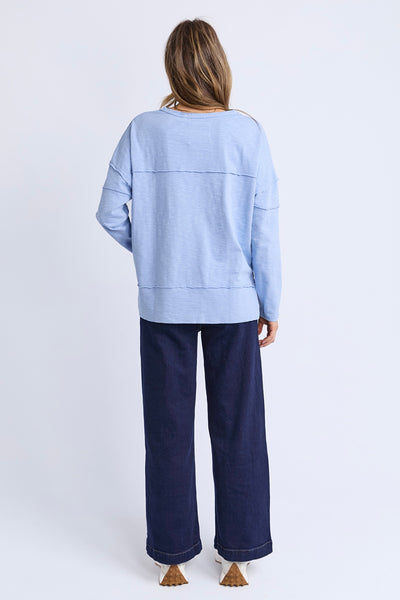 Jayne Throw On Top - Light Blue