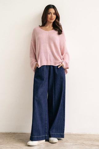Adelaide Slouch Knit - Baby Pink