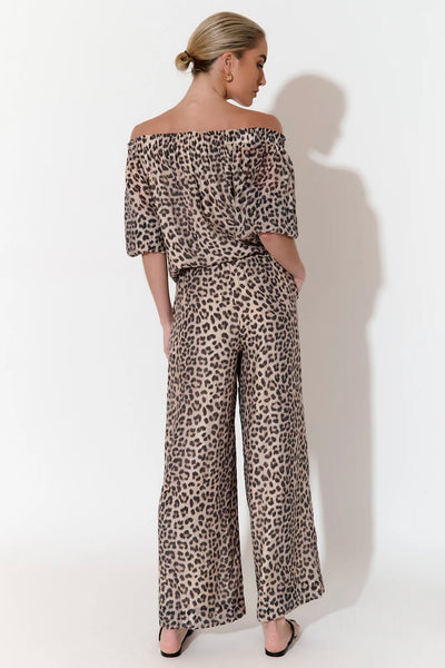 Harper Leopard Print Pant - Print