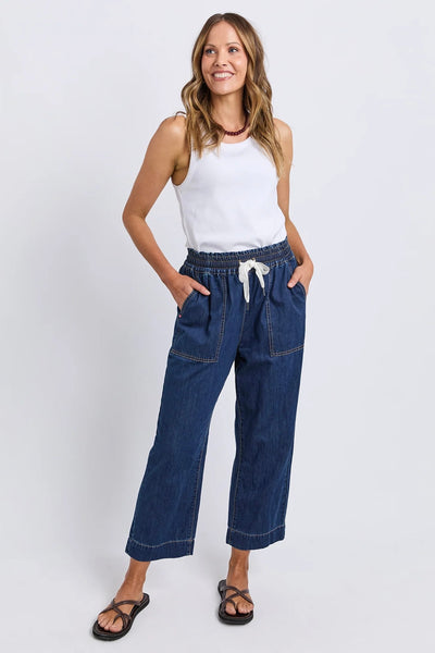 Greta Slim Leg Denim Pant - Saphire