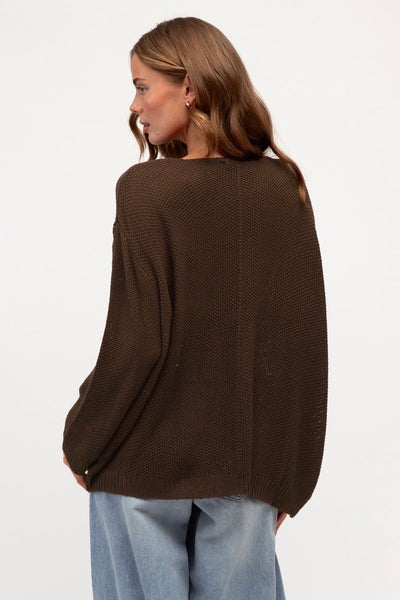 Aarna Slouch Knit - Chocolate
