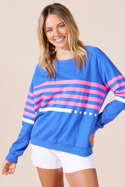Sandy Crew Neck Sweater - Blue