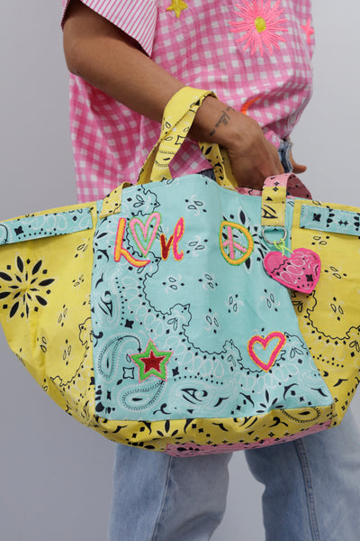 ~ Zoda Cotton Love Bag - Multi